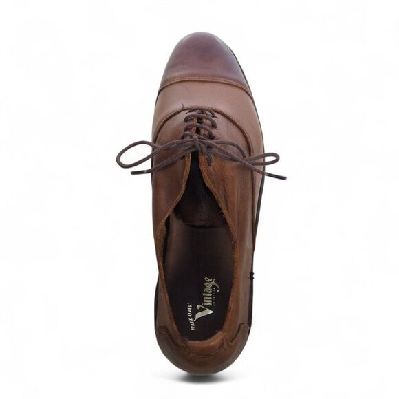 Walk-Over Vintage Collection Cap Toe Leather Oxfords Brown T10137 Men's 11M - Picture 9 of 12